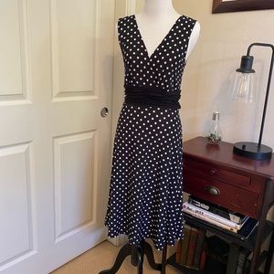 Black and white polka dot Kupcake dress, medium